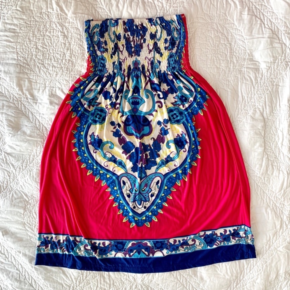 SUMMER BEACH WRAPPED TUBE STRAPLESS SEXY DRESS - Picture 6 of 8